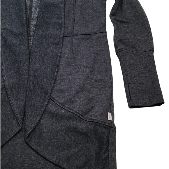 EDDIE BAUER - Open Front Cardigan Sweater Dark Heather Gray - S - Picture 5 of 14